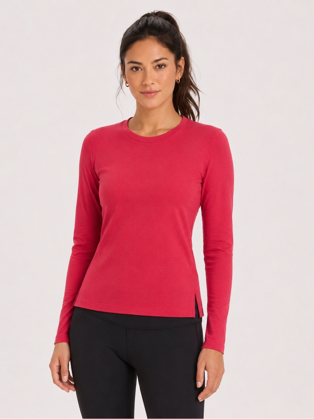 Lululemon Pink Long Sleeve Activewear Top Size 10 Athletic Training Yoga Running